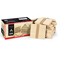 Magicfly 1000 Palos de Madera para Manualidades Uso Artesanal Palitos de Madera para Helado DIY Depresores Espátulas…